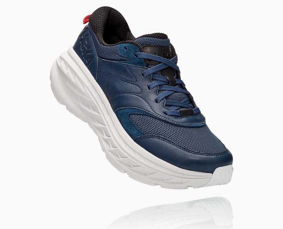 Hoka One One Koşu Ayakkabısı Erkek Lacivert/Beyaz - Bondi L - YR9430861